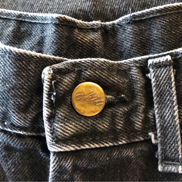 80’s Chic Jeans Ultra High-Rise Tapered Leg Black (28) - Picture 6 of 17